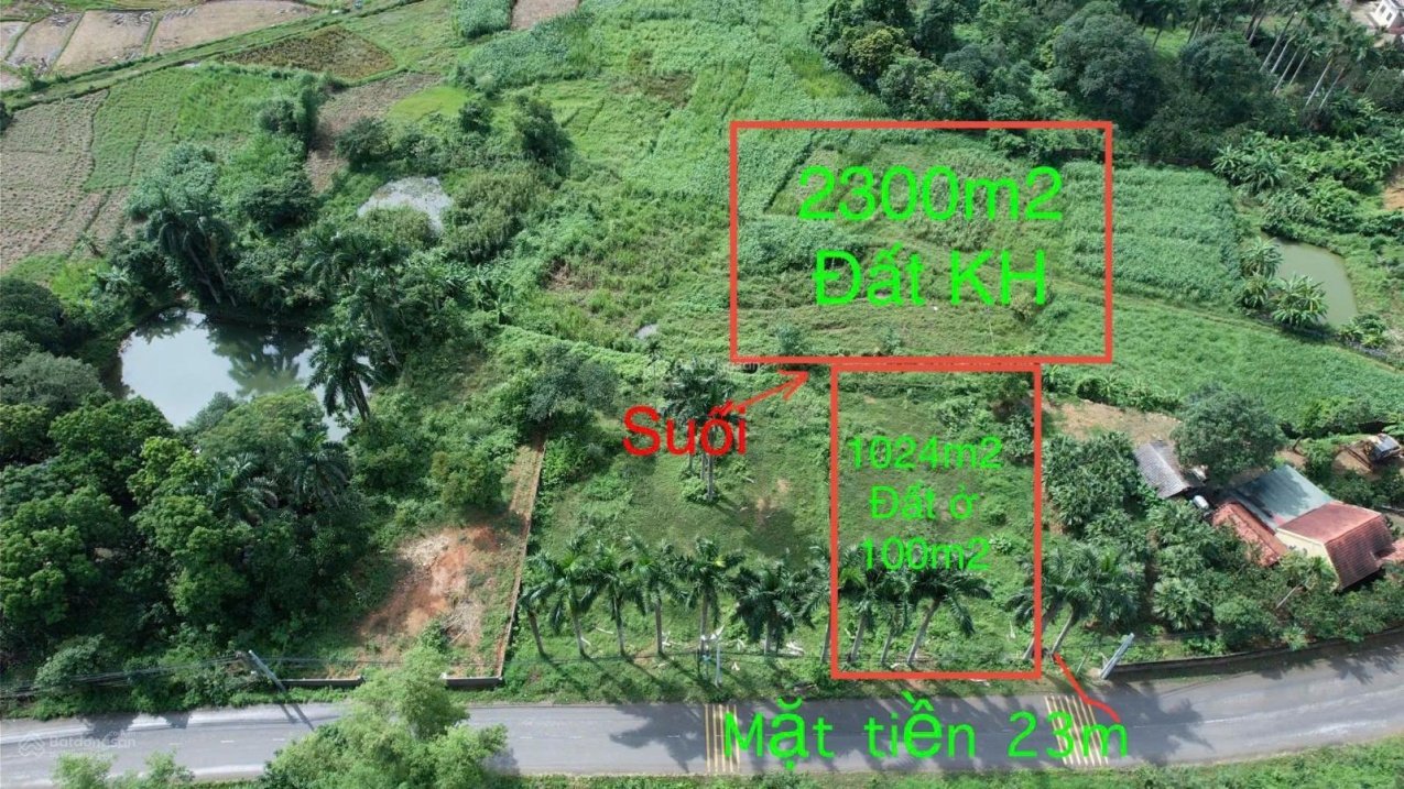 Siêu phẩm đường Suối Mơ Yên Bài, Ba Vì đất ở + đất vườn bám suối view cánh đồng cực hiế