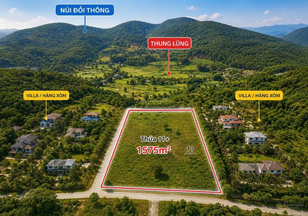 Bán đất nhà vườn view thung lũng Ba Vì, diện tích: 1.575m2 giá nhỉnh 4 tỷ đất ở: 200m2